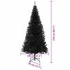 vidaXL Weihnachtsbaum mit 300 LEDs mit St&auml;nder Schwarz 210 cm PVC