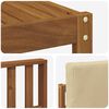 vidaXL Outdoor-Sofagarnitur 9 pcs Natur und Beige Massivholz Akazie