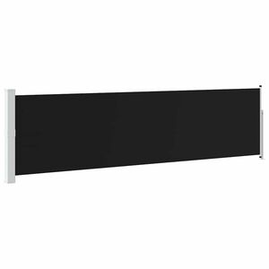 vidaXL Ausziehbare Seitenmarkise 140&times;514 cm Schwarz