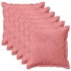 vidaXL Kissen mit Kissen HOUTEN 6 Stk. Rosa Samt