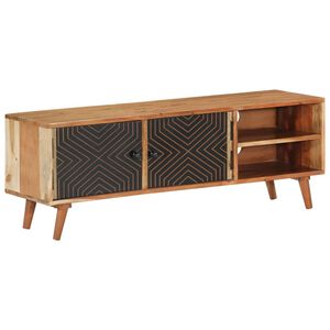 vidaXL TV-Schrank 112x30x40 cm Massivholz Akazie