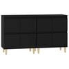 vidaXL Sideboards 2 Stk. Schwarz 60x35x70 cm Holzwerkstoff