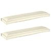vidaXL Pallet Kissen Set 2 pcs Creme 150 x 40 x 8 cm Oxford-Stoff