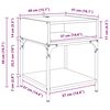 vidaXL Nachttisch Altholz 40 x 40 x 50 cm Holzwerkstoff