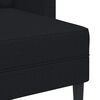 vidaXL 2-Sitzer-Sofa mit Chaiselongue L-Form Schwarz 125 cm Stoff