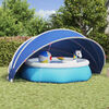 vidaXL Pool-Dome Blau 500 x 500 x 236 cm