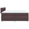 vidaXL Boxspringbett mit Matratze Dunkelbraun 180x200 cm Stoff
