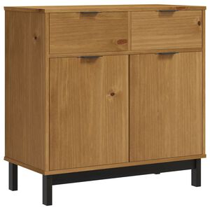 vidaXL Sideboard FLAM 80x40x80 cm Massivholz Kiefer