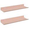 vidaXL Schwebendes Regal Wandmontiert 2 pcs Rosa 30 x 9 x 2,5 cm Stahl