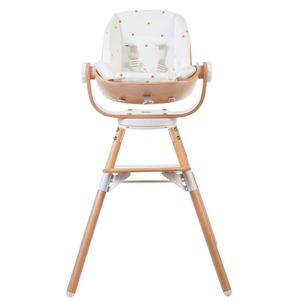 CHILDHOME Hochstuhl-Sitzkissen Evolu Newborn Jersey Goldene P&uuml;nktchen