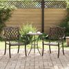vidaXL Gartenstuhl 2 pcs Bronze 56 x 55 x 92,5cm Aluminium