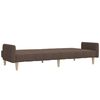 vidaXL Schlafsofa 2-Sitzer Taupe Stoff