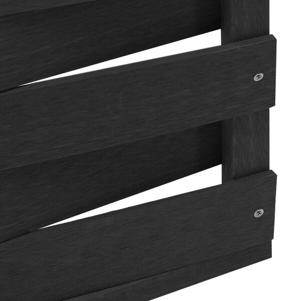 vidaXL Zaunelement WPC 170x180 cm Schwarz