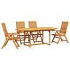 vidaXL Garten Essgruppe 5 pcs Braun Massivholz Akazie