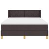 vidaXL Boxspringbett mit Matratze Dunkelbraun 200 x 160 cm Polyester