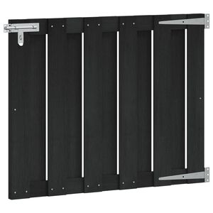 vidaXL Gartentor 100 x 80 cm WPC und Aluminium Schwarz