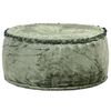 vidaXL Pouf Rund Samt 40x20 cm Gr&uuml;n