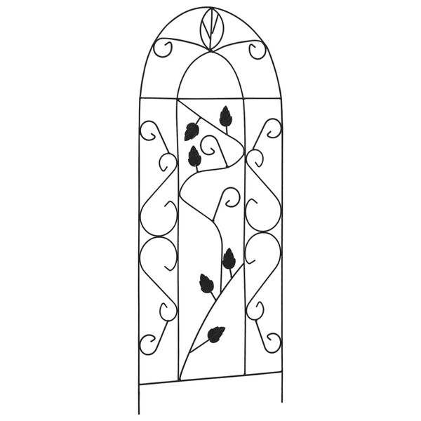 vidaXL Rankgitter 3 Stk. Schwarz 40×100 cm Eisen