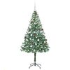 vidaXL K&uuml;nstlicher Weihnachtsbaum Gr&uuml;n 180 cm PVC und Stahl