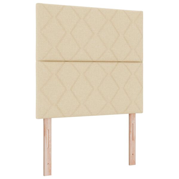 vidaXL Kopfteil Creme 100 cm Stoff