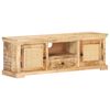 vidaXL TV-Schrank 120x30x40 cm Massivholz Mango und Naturgeflecht