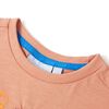 Kinder-Kurzarmshirt Hellorange 140