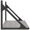 vidaXL Wandregale 2 Stk. Grau Sonoma 60x25x25,5 cm Holzwerkstoff