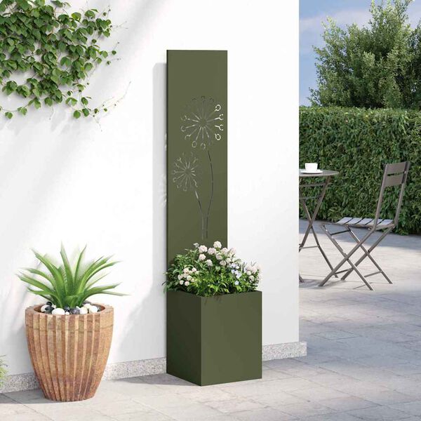 vidaXL Garten Sichtschutz-Leinwand Olivgrün 32 x 140 cm
