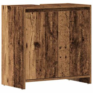 vidaXL Waschbeckenunterschrank Altholz-Optik 60x33x60 cm Holzwerkstoff