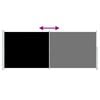 vidaXL Seitenmarkise Ausziehbar 200x500 cm Schwarz
