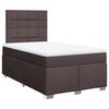 vidaXL Boxspringbett mit Matratze Dunkelbraun 120x190 cm Stoff