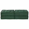 vidaXL Modulares Sofa 2 pcs Grün 140 x 70 x 36 cm Stoff