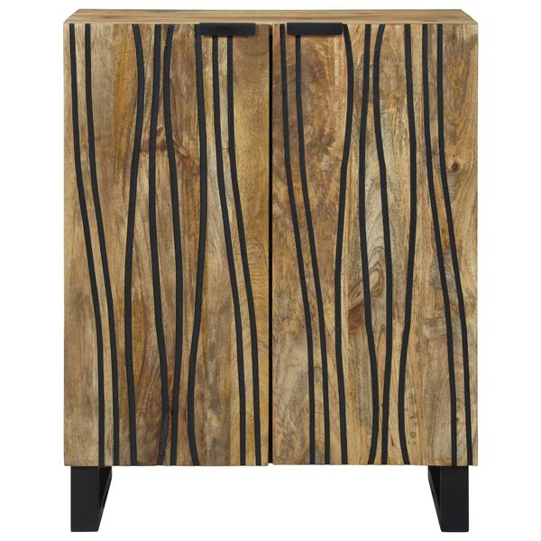 vidaXL Sideboard Braun 60 x 33.5 x 75 cm Massivholz Mango