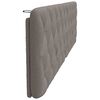 vidaXL Kopfteil-Kissen Taupe 200 cm Stoff