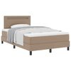 vidaXL Boxspringbett mit Matratze Cappuccino 120 x 190 cm Kunstleder