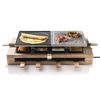 Bestron Raclette-Grill ARG300BW 1500 W Schwarz Holz XL