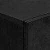 vidaXL Highboard mit Regal Schwarz 60 x 33 x 100 cm Massivholz Mango