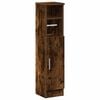 vidaXL Badezimmerschrank mit Rollenhalter R&auml;uchereiche 20,5x22x90 cm