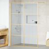 vidaXL Walk-in Duschwand Gold 140 x 195 cm Gehärtetes Glas
