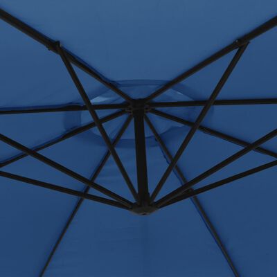 vidaXL Ampelschirm mit Alu-Mast 350 cm Blau