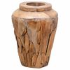 vidaXL Deko-Vase 40 x 60 cm Massivholz Teak