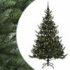 vidaXL K&uuml;nstlicher Weihnachtsbaum mit Weihnachtskugel 180 cm 300 LEDs