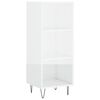 vidaXL Sideboard Hochglanz-Wei&szlig; 34,5x32,5x90 cm Holzwerkstoff