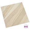 vidaXL Bodenplanken 55 pcs Beige 5,11 m&sup2; PVC
