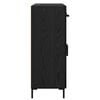 vidaXL Sideboard Schwarz Eichen-Optik 69,5 x 34 x 90 cm Holzwerkstoff