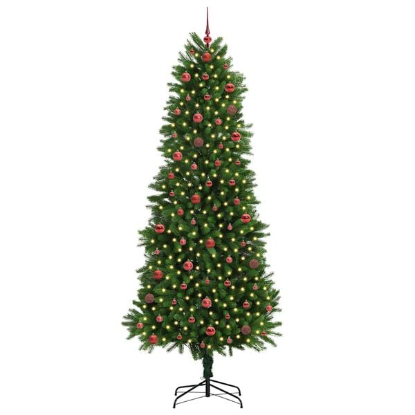 vidaXL Weihnachtsbaum mit 300 LEDs mit St&auml;nder Gr&uuml;n 240 cm PE