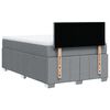 vidaXL Boxspringbett mit Matratze Hellgrau 120x190 cm Stoff