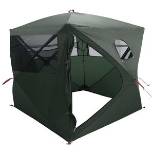 vidaXL Huntingzelt Olivegr&uuml;n 143 x 143 x 165 cm Polyester und Stahl