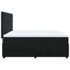 vidaXL Boxspringbett mit Matratze Schwarz 180x200 cm Samt