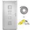 vidaXL Haust&uuml;r Wei&szlig; 98x208 cm PVC